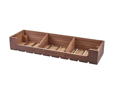 Rustic Wooden Display Crate GN 2/4