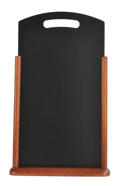 Large Table Chalk Board Dark Wood 21X45cm