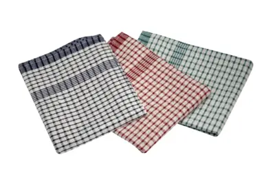 Cotton Check Towel 46X69cm 10Pcs Mix Colours