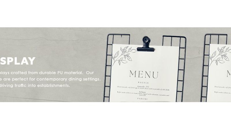 Table Menu, Sign and Display Genware Catering Products II