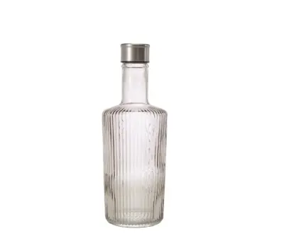 GenWare Glass Striped Water Bottle 1L/ 35oz