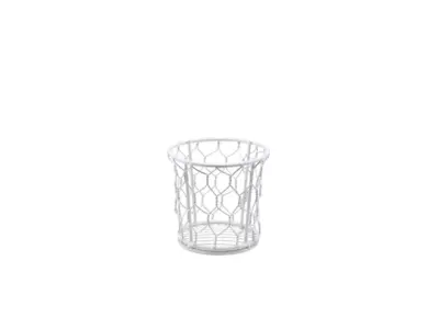 GenWare White Wire Basket 10cm Dia