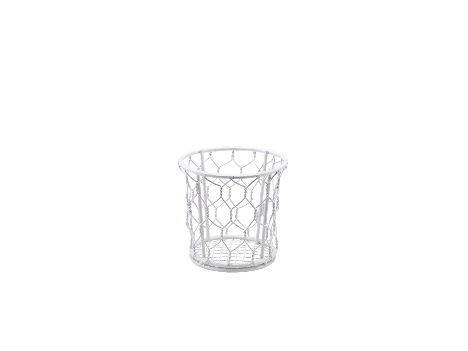 GenWare White Wire Basket 10cm Dia