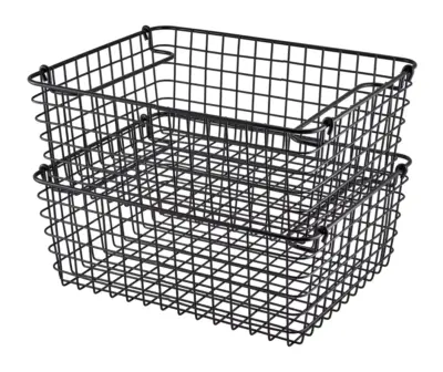 Black Wire Display Basket GN 1/2