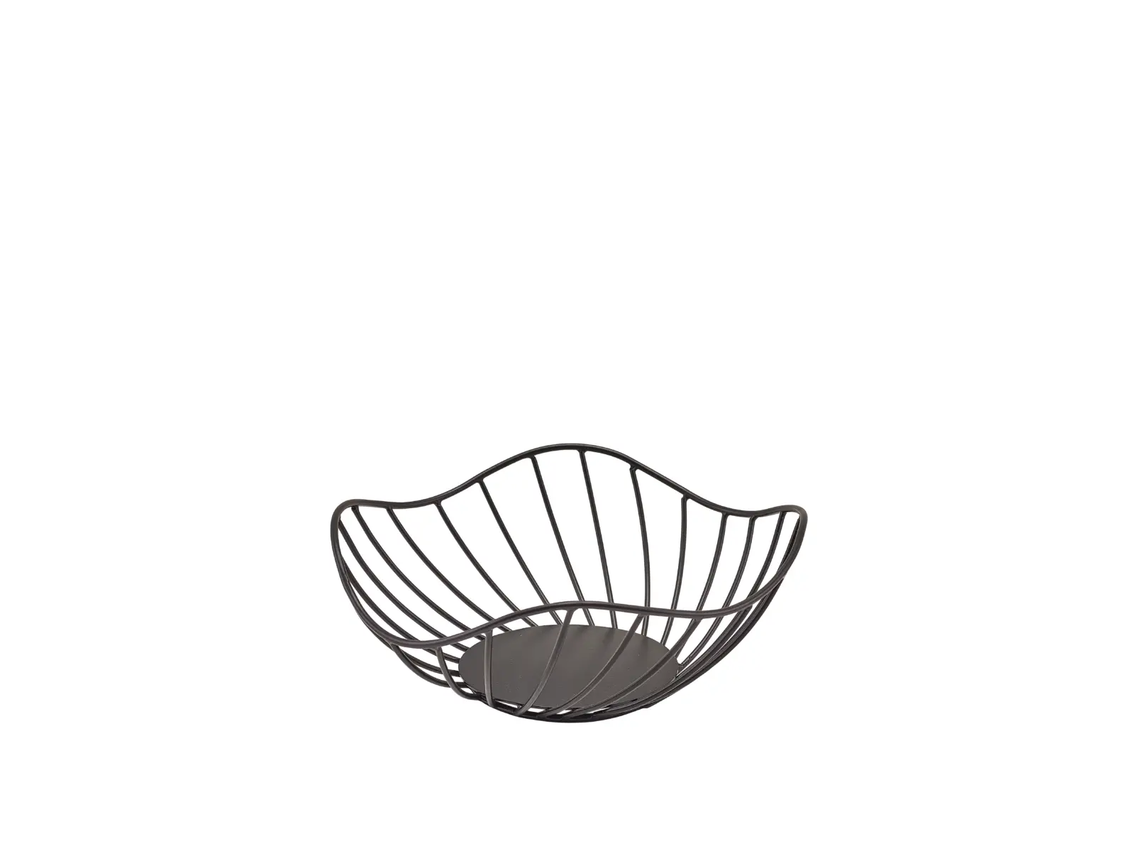 GenWare Lotus Leaf Black Wire Basket 20 x 8cm