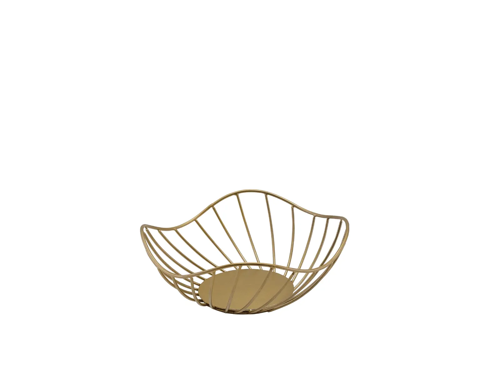 GenWare Lotus Leaf Gold Wire Basket 20 x 8cm