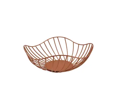 GenWare Lotus Leaf Copper Wire Basket 28.5 x 10cm