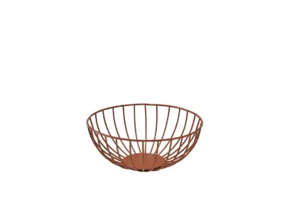 GenWare Round Copper Wire Basket 20 x 8cm