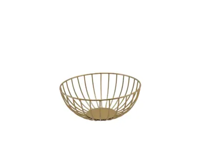 GenWare Round Gold Wire Basket 20 x 8cm