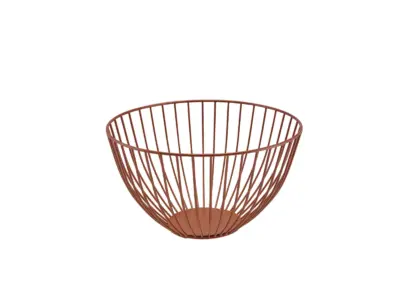 GenWare Round Copper Wire Basket 24 x 13cm