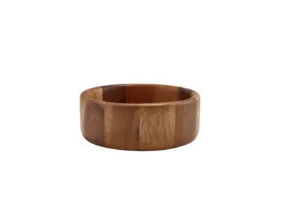 GenWare Acacia Wood Straight Sided Bowl 16cm