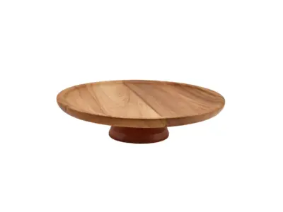 GenWare Acacia Wood Cake Stand 33 x 8cm