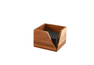 GenWare Acacia Wood Serviette Holder 14 x 10cm