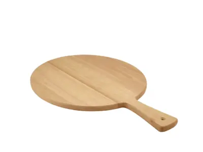 Genware FSC 100% Hevea Wood Pizza Paddle 33cm Dia