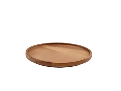 GenWare Acacia Wood Presentation Plate 20.5cm