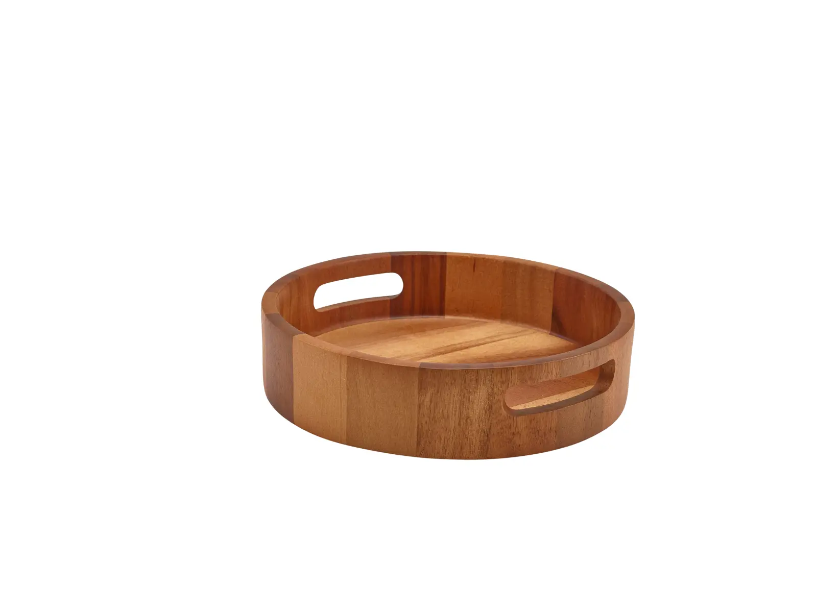 GenWare Acacia Wood Round Serving Tray 25cm