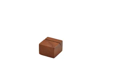 Acacia Wood Sign Holder 3 x 3 x 2cm