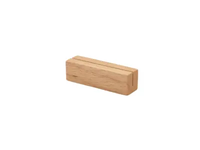 GenWare FSC 100% Hevea Wood Sign Holder 9 x 2.5 x 2.5cm