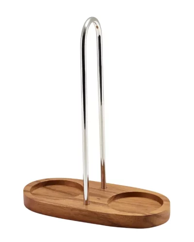 GenWare Acacia Wood Salt & Pepper Grinder Stand