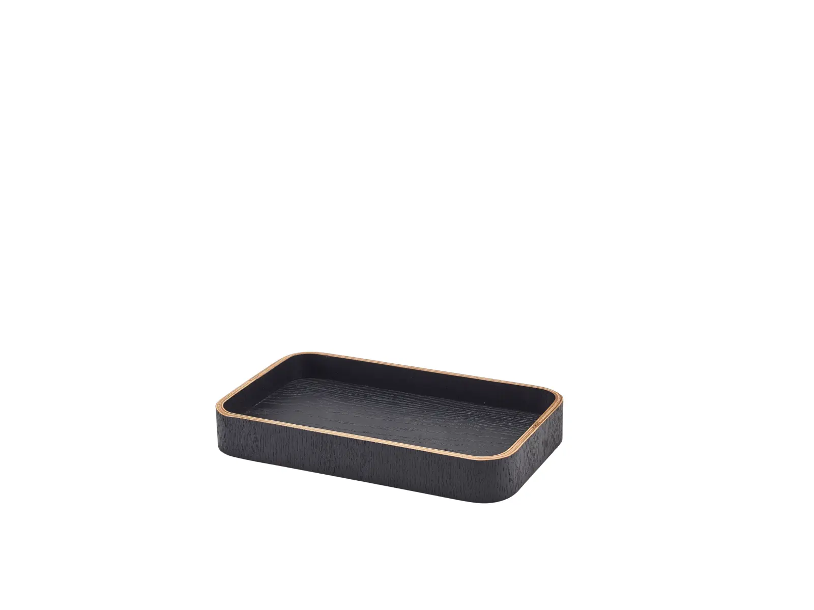 GenWare Black Wood Veneer Tray 23 x 13.8cm