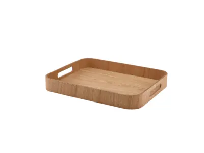 GenWare Light Wood Veneer Butlers Tray 35.5 x 28cm