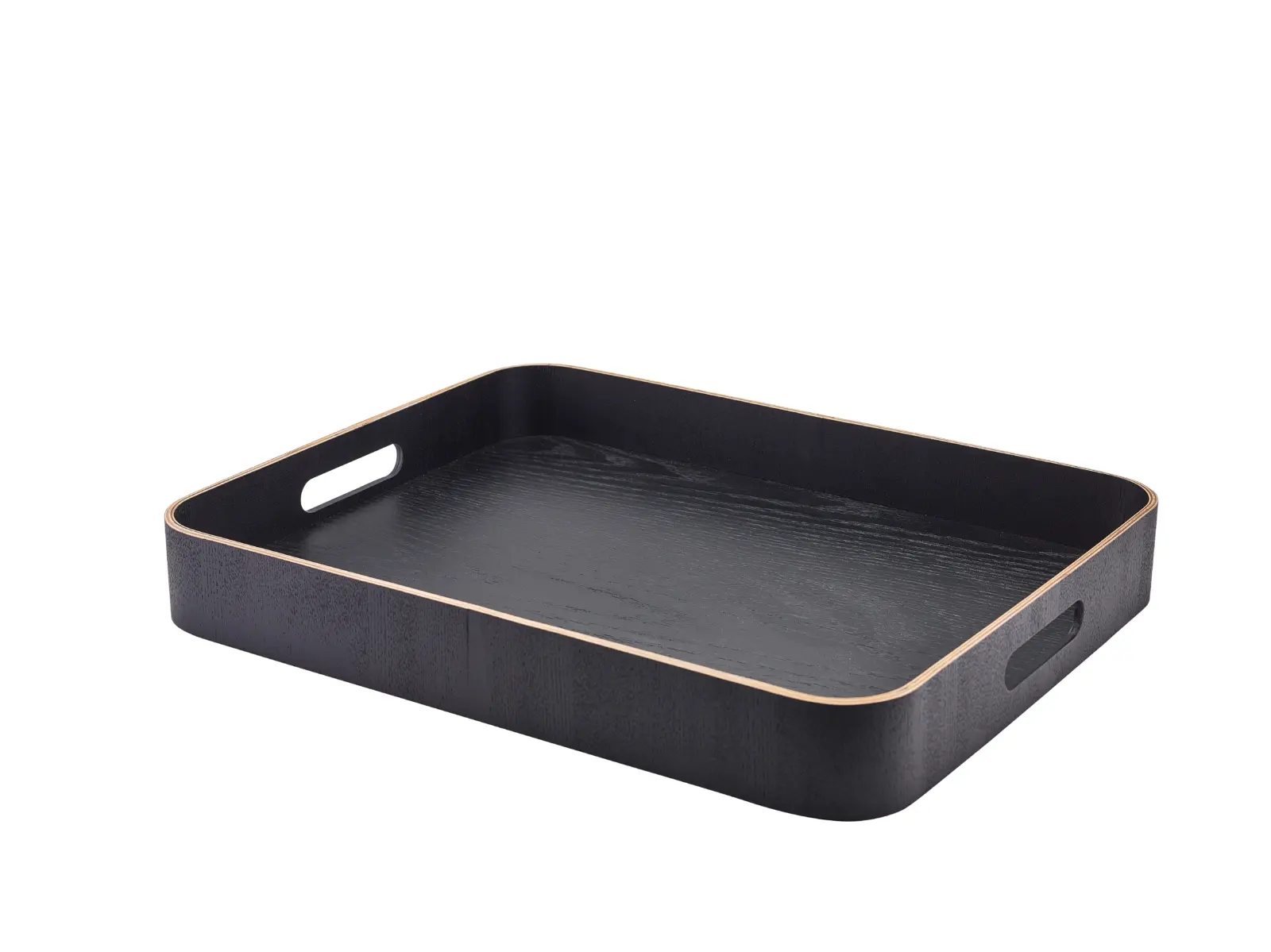 GenWare Black Wood Veneer Butlers Tray 45.5 x 36cm