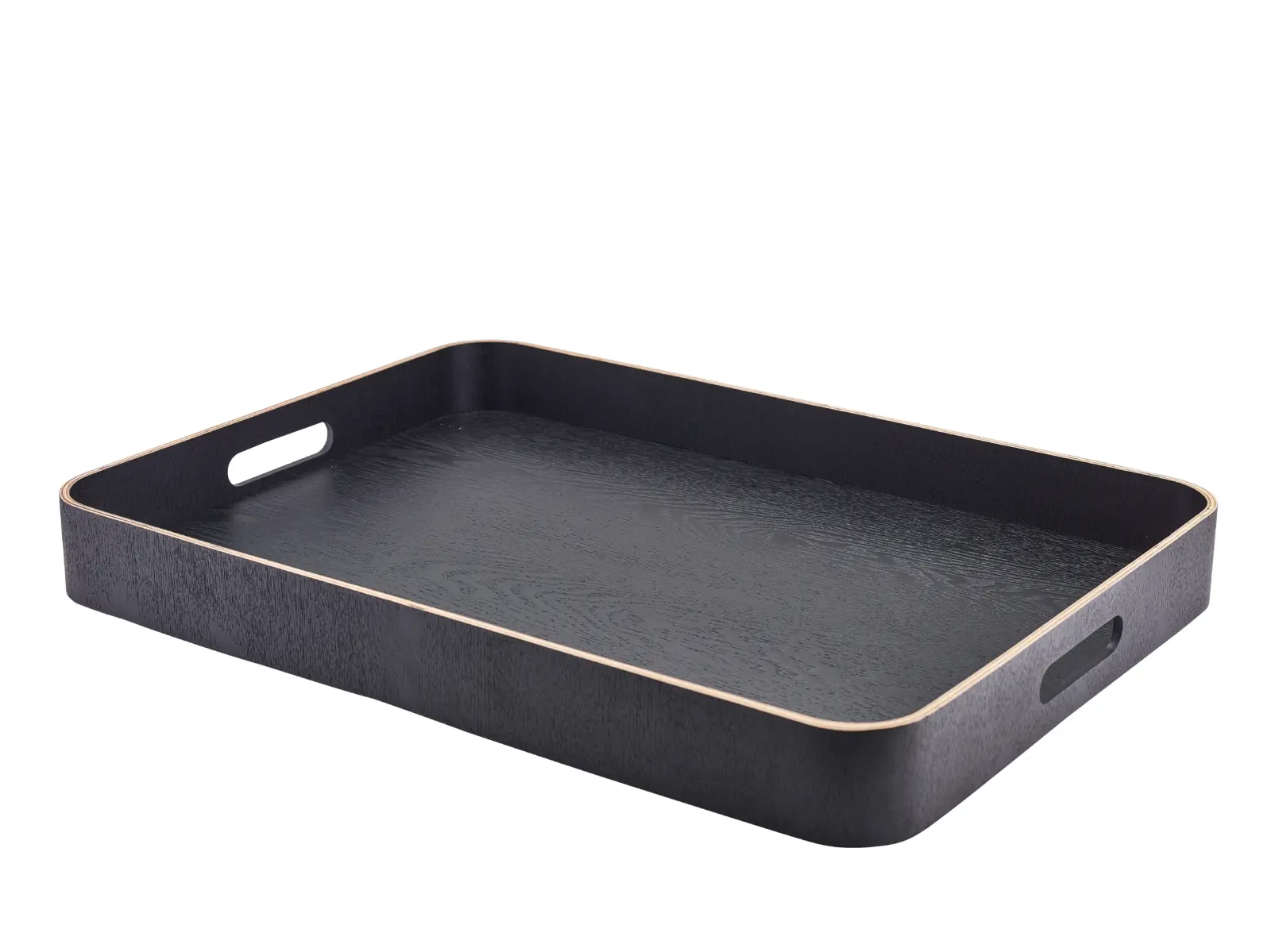 GenWare Black Wood Veneer Butlers Tray 55 x 40cm