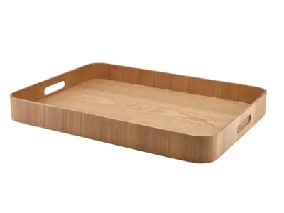 GenWare Light Wood Veneer Butlers Tray 55 x 40cm