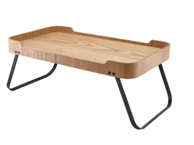 GenWare Light Wood Veneer Room Service Tray 59 x 30 x 23cm