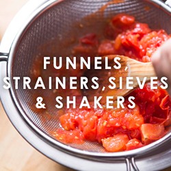 Funnels, Strainers, Sieves & Shakers