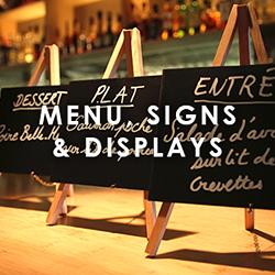 Menu, Signs & Display